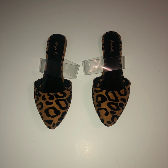 ‼️FINAL CALL‼️Leopard Mule Ballerina Point Flat - Picture 12 of 13